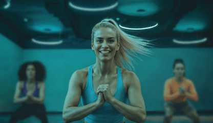 Alunos em aula de FitDance Workout na Smart Fit